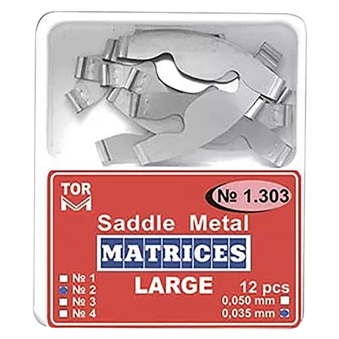 SADDLE METAL MATRICES PLATES