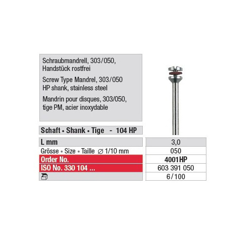 MANDREL VOOR CILINDERS N°4001 (6)